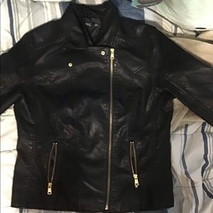 Black pleather Jacket.